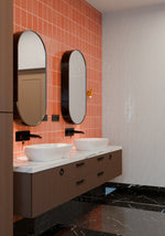 Load image into Gallery viewer, St Lucia Peach 2.5 x 5 Ceramic Tile Glossy