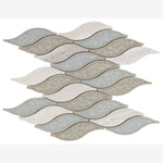 Load image into Gallery viewer, Aegean Blue Glass 10.75x10.75 Mosaic Tile