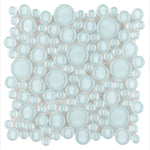 Load image into Gallery viewer, Aquabelle Turquoise Glass 10.75x10.75 Mosaic Tile Glossy