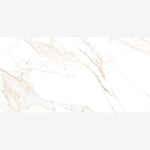 Load image into Gallery viewer, Aurum Calacatta Polished 24x48 Porcelain Tile
