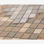 Load image into Gallery viewer, Nordic Glaze Diamond 11.5x12.25 Glass Mosaic Tile