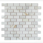 Load image into Gallery viewer, Amara Brick Calacatta 11.75x11.75 Pearl Mosaic Tile