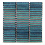 Load image into Gallery viewer, Ethereal Turquoise Band 11x11.5 Porcelain Tile
