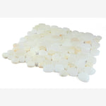 Load image into Gallery viewer, Hudson Onyx White Pebble Mosaic Tile Honed