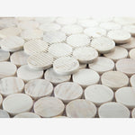 Load image into Gallery viewer, Orbix Marble Large Eura Wood Honed 2x2 11.75x12 Mosaic Tile