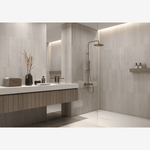 Load image into Gallery viewer, Verve Travertine Gray 12x24 Porcelain Tile