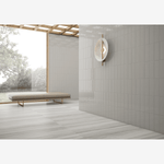 Load image into Gallery viewer, Timeless White Ice 4x12 Bright Ceramic Tile