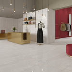 Load image into Gallery viewer, Vesper White 12x24 R Porcelain Tile Polished/Honed