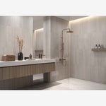 Load image into Gallery viewer, Verve Travertine Gray 24x48 R Porcelain Tile