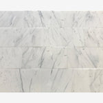 Load image into Gallery viewer, Statuario White 12x24 Honed Marble Field Tile
