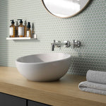 Load image into Gallery viewer, Simple Mint Green Penny Round Ceramic Mosaic Glossy