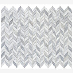 Load image into Gallery viewer, Leaf Carrara White & Grey Marble Mosaic