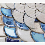 Load image into Gallery viewer, Antigua Mystic Blue 2x3 Fishscale Porcelain Mosaic

