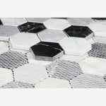 Load image into Gallery viewer, Optic Hex 2" Marble Tile Polished