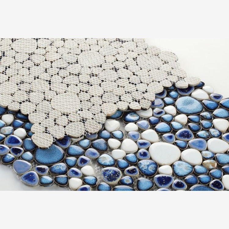 Nevis Blue Moon Pebble Mosaic