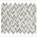 Load image into Gallery viewer, Leaf Carrara White & Haisa Stone Mosaic