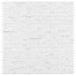 Load image into Gallery viewer, Linear Carrara White Glass Brick Mosaic
