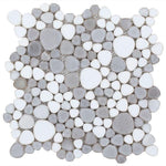 Load image into Gallery viewer, Nevis Cool Gray Pebble Mosaic