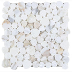 Load image into Gallery viewer, Hudson Calacatta Gold Marble Pebble Mosaic
