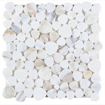 Load image into Gallery viewer, Hudson Calacatta Gold Marble Pebble Mosaic