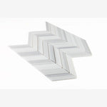 Load image into Gallery viewer, Marmara White Chevron Mosaic Polished