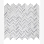 Load image into Gallery viewer, Marmara White Chevron Mosaic Polished