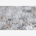 Load image into Gallery viewer, Smokey Blue Daisy Flowers Mosaic