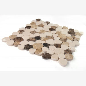 Hudson Spain Marble Pebble Mosaic Tile