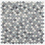 Load image into Gallery viewer, Luxor Beach Arabesque Crackled Glass Mosaic Tile
