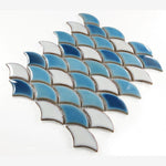 Load image into Gallery viewer, Antigua Bonnie 2x3 Fishscale Porcelain Mosaic

