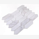 Load image into Gallery viewer, Volakas Elongated Hexagon Marble Mosaic