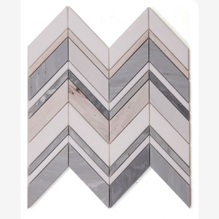 Chevron Series Skyline Marble Mosaic