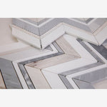 Load image into Gallery viewer, Chevron Series Skyline Marble Mosaic
