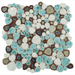 Load image into Gallery viewer, Nevis Dusty Jade Green Pebble Mosaic