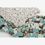 Load image into Gallery viewer, Nevis Dusty Jade Green Pebble Mosaic