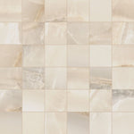 Load image into Gallery viewer, Akoya Ivory Matte Mosaic 12x12 Porcelain Tile

