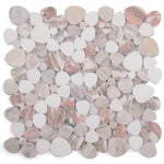 Load image into Gallery viewer, Hudson Rose Norvegia Marble Pebble Mosaic
