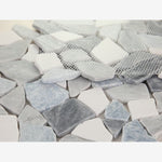 Load image into Gallery viewer, Tucson Blue Ocean Marble Pebble Mosaic Tile
