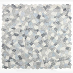 Load image into Gallery viewer, Tucson Blue Ocean Marble Pebble Mosaic Tile
