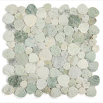 Load image into Gallery viewer, Hudson Verde Marble Pebble Mosaic Tile