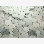 Load image into Gallery viewer, Hudson Verde Marble Pebble Mosaic Tile