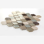 Load image into Gallery viewer, Luxor Earth Arabesque Crackled Glass Mosaic Tile