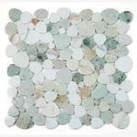 Load image into Gallery viewer, Hudson Spring Marble Pebble Mosaic Tile