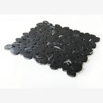 Load image into Gallery viewer, Hudson Marquina Marble Pebble Mosaic Tile Honed