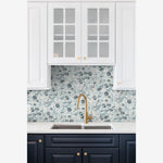 Load image into Gallery viewer, Aquatic Azul Hexagon Glass 11.25x11.25 Mosaic Tile