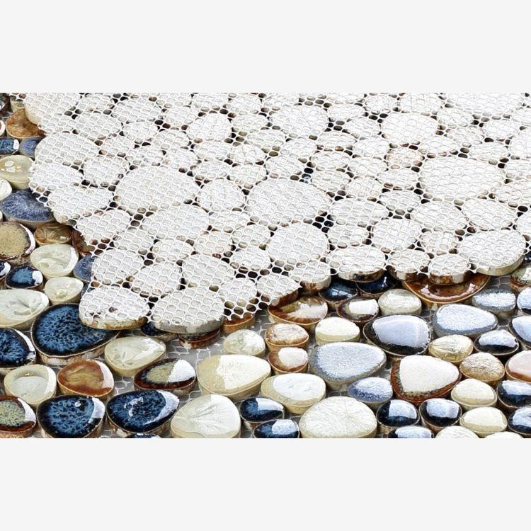 Nevis Mystic Blue Pebble Mosaic