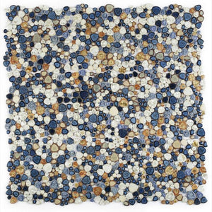 Nevis Mystic Blue Pebble Mosaic