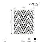 Load image into Gallery viewer, Amiens Classic 11-3/8x13-3/4 Glass Tile Matte