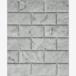 Load image into Gallery viewer, Carrara White Marble 2x4 Beveled Mosaic Polished/Honed

