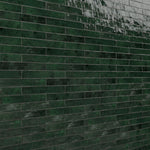 Load image into Gallery viewer, Zellure Verdal Green 2x16 Glossy Ceramic Tile